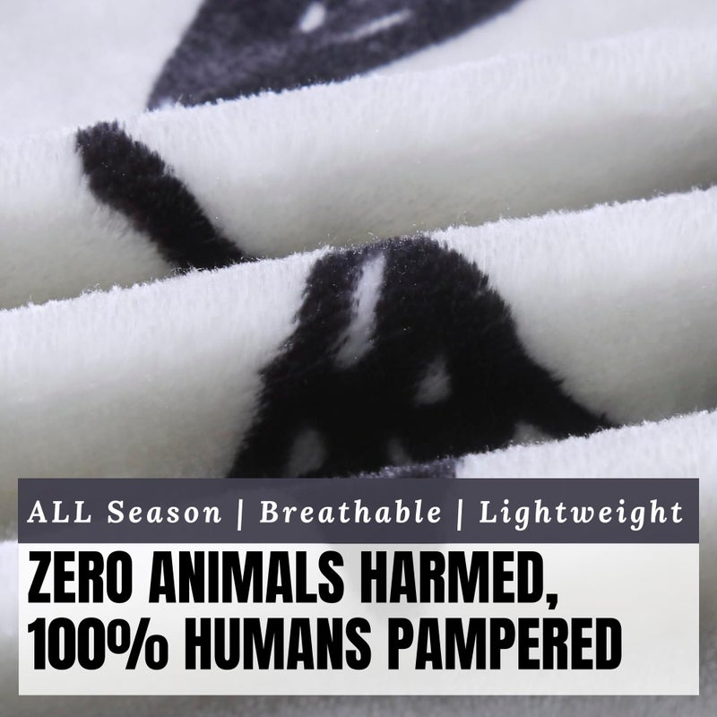 DaDa Bedding Floral Fleece Throw Blanket - Soft Faux Mink Flannel with Yellow Orange Tulips on Grey - Cozy & Elegant Home Decor - 63" x 90" - Image 5